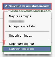 Cómo cancelar solicitudes enviadas