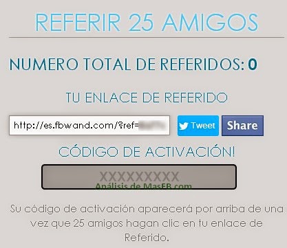 SPAM de FBward para conseguir referidos
