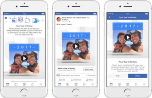 Repaso del año 2017 en Facebook