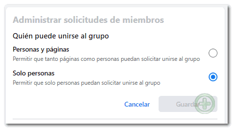Administrar solicitudes de miembros en Grupos de Facebook