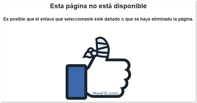 Esta página no esta disponible - MasFB