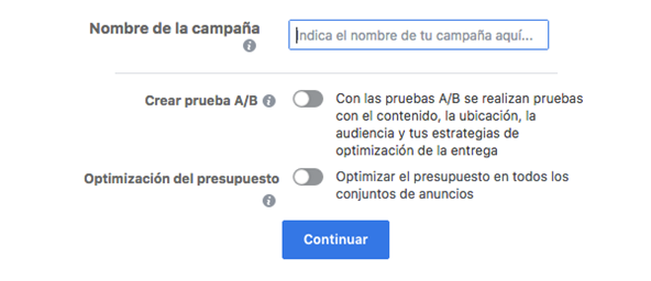 Escoger y configurar tu anuncio Facebook - MasFB