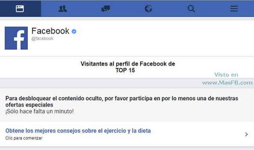 Desbloquear contenido oculto para ver quién visita Facebook - MasFB