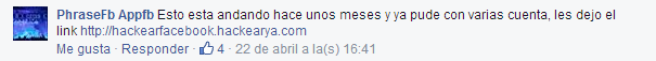 SPAM en Facebook