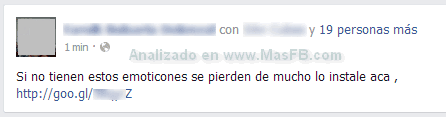 SPAM emoticones Facebook - MasFB