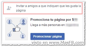 Invitar a Facebook fanpages - MasFB