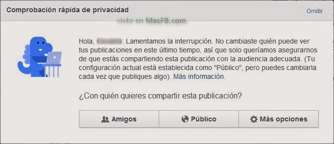 Dinosaurio Facebook nos ayuda con la privacidad