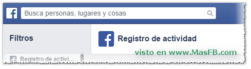 Registro de Actividad en Facebook - MasFB