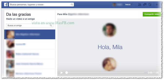 Da las gracias a un amigo - MasFB