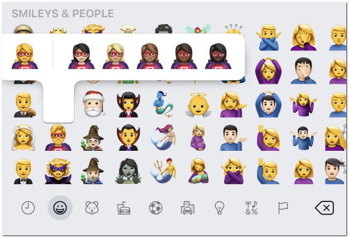 Emojis: Tonos de piel - MasFB