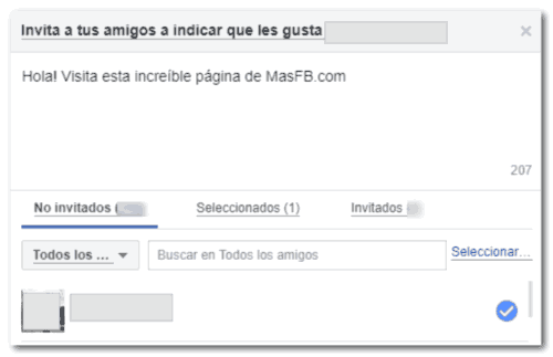 Cancelar invitación a la página - MasFB