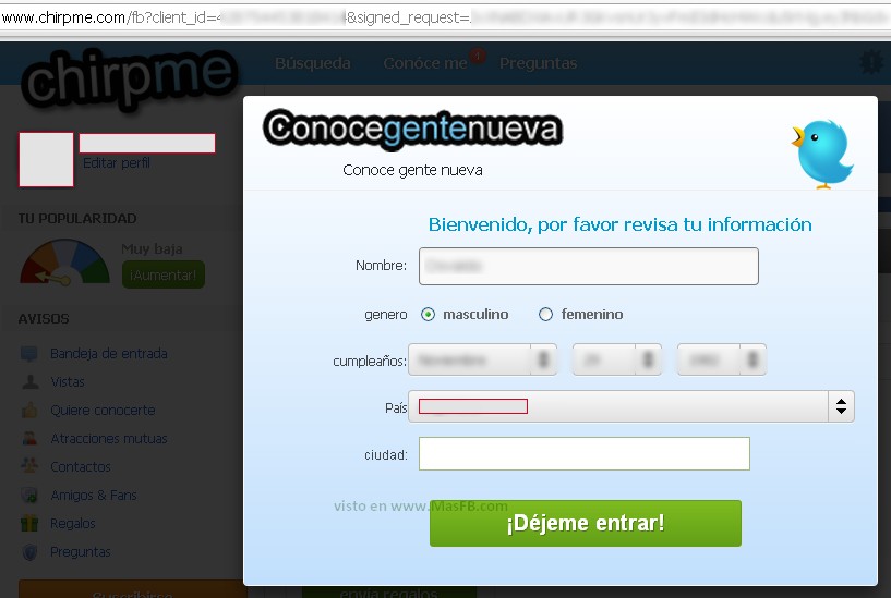 conoce gente chirpme