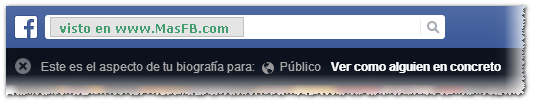 Ver como alguien en concreto en Facebook - MasFB