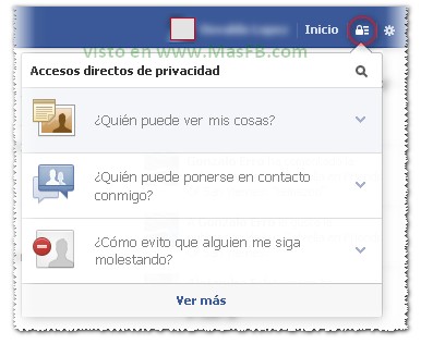 Accesos Directos de Privacidad Facebook
