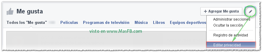 Editar Privacidad Me Gusta MasFB