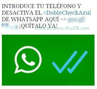 Desactiva el doble check azul whatsapp