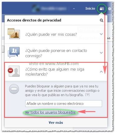 bloqueos, facebook, 2013