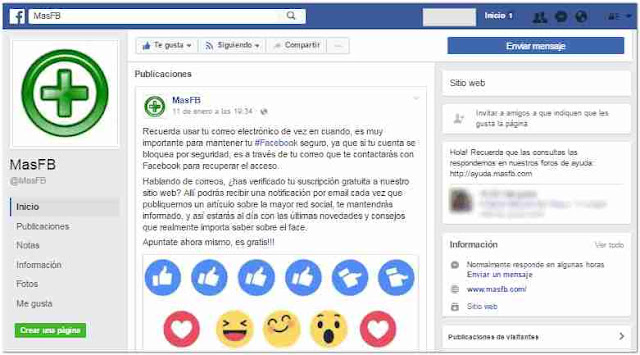 Foto de perfil de la fanpage - MasFB