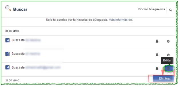 Buscaste en Facebook