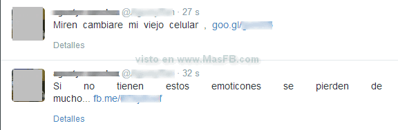 SPAM emoticones Twitter - MasFB