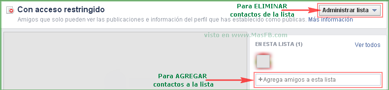 Perfiles Facebook con acceso restringido - MasFB
