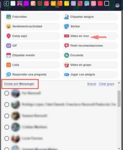 Ver más opciones para publicar - MasFB