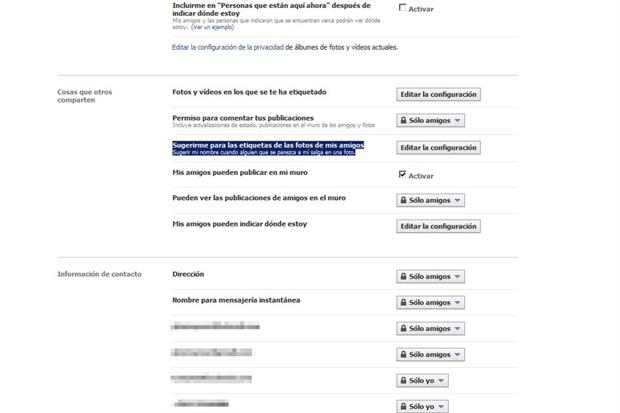  Facebook permite desactivar el etiquetado automático de fotos
